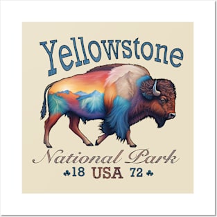 Yellowstone Bison Posters and Art